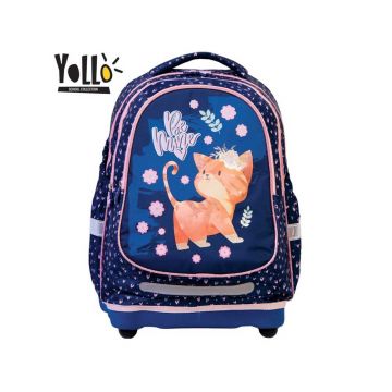 Ghiozdan anatomic, Cat, 38x29x13.5 cm, Yollo, S-Cool Ghiozdan anatomic, Cat, 38x29x13.5 cm, Yollo, S-Cool