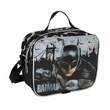Geanta pentru pranz, Obm, Batman, gri-negru Geanta pentru pranz, Obm, Batman, gri-negru